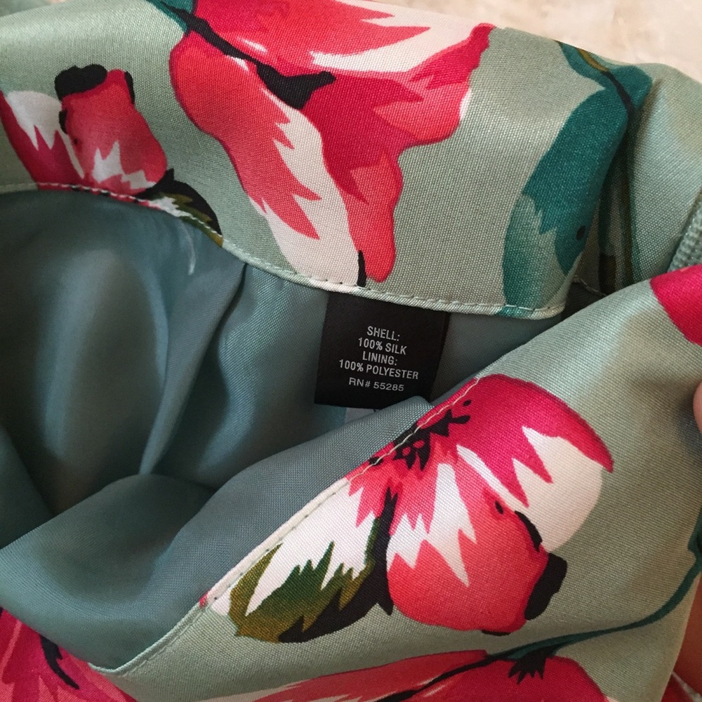 Express Pink and Blue Skater Skirt Set Casual Resort Wear - Picture 4 of 4